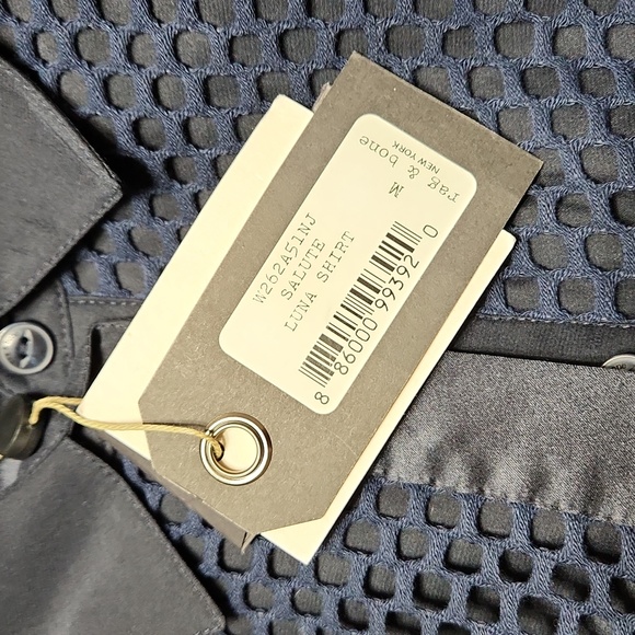 Nwt rag & bone Luna Mesh Button-down Shirt - Picture 13 of 14